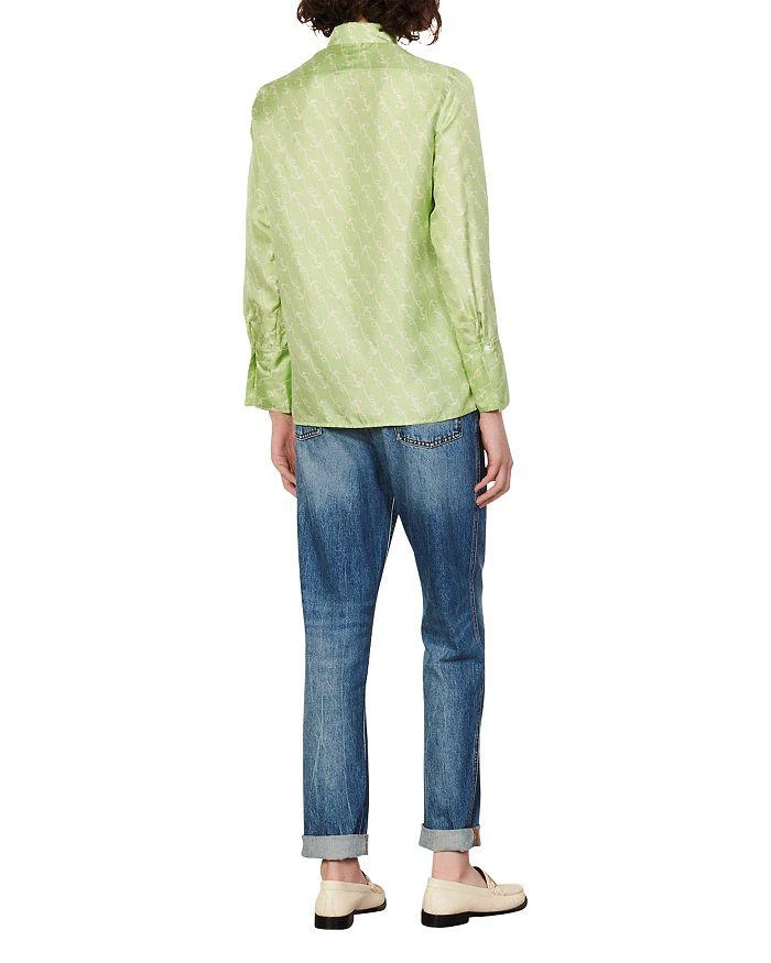 商品Sandro|Cayetana Silk Shirt,价格¥1373,第2张图片详细描述