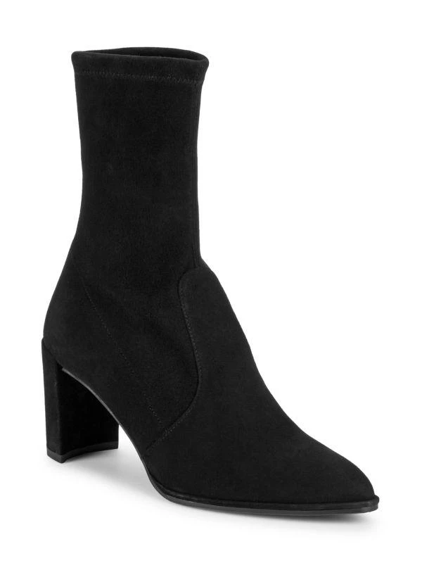 商品Stuart Weitzman|Prancer Suede Sock Booties,价格¥1292,第2张图片详细描述