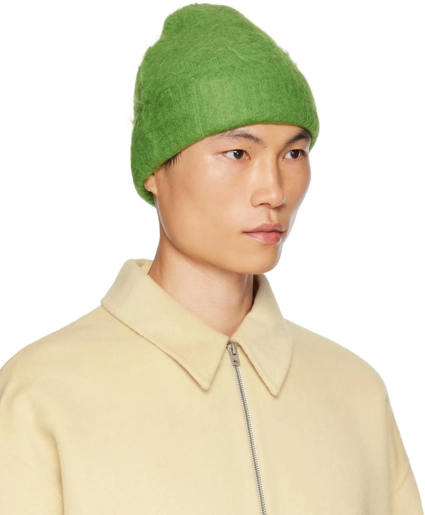 商品Acne Studios|Green Wool Mohair Beanie,价格¥1417,第2张图片详细描述