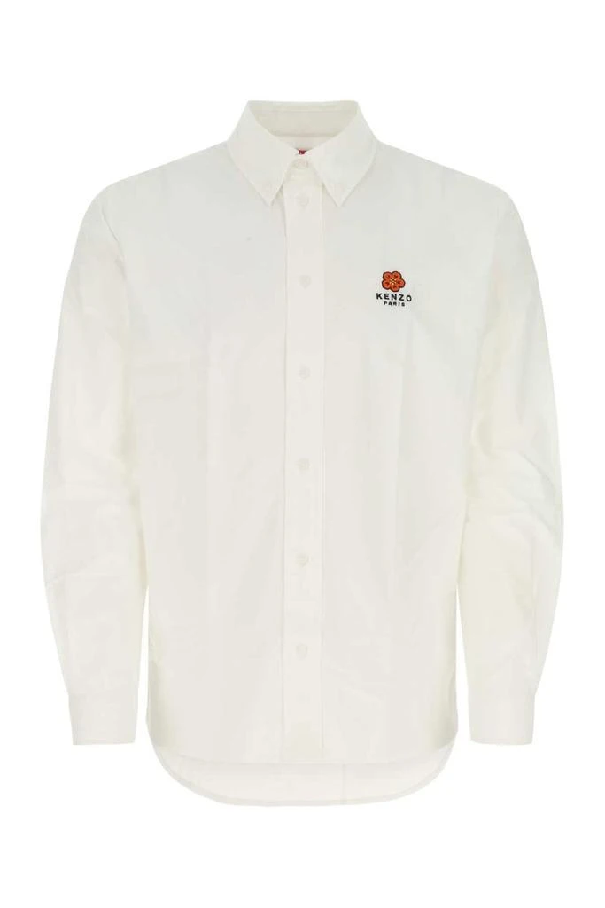 商品Kenzo|Kenzo Logo Embroidered Long-Sleeved Shirt,价格¥1693,第1张图片