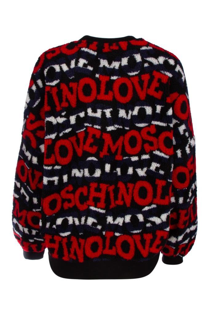 商品Love Moschino|Love Moschino Allover Logo Crewneck Knitted Jumper,价格¥1077,第2张图片详细描述