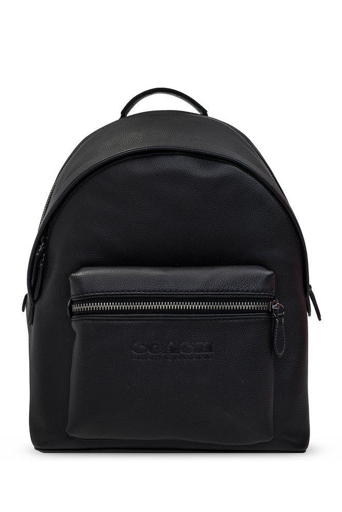 商品Coach|Coach Charter Logo Embossed Backpack,价格¥3785,第1张图片