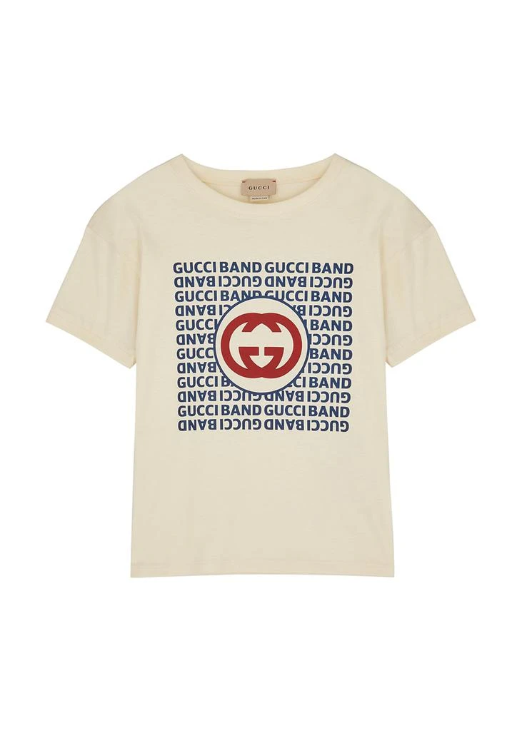 商品Gucci|KIDS Logo-print cotton T-shirt,价格¥1464,第1张图片