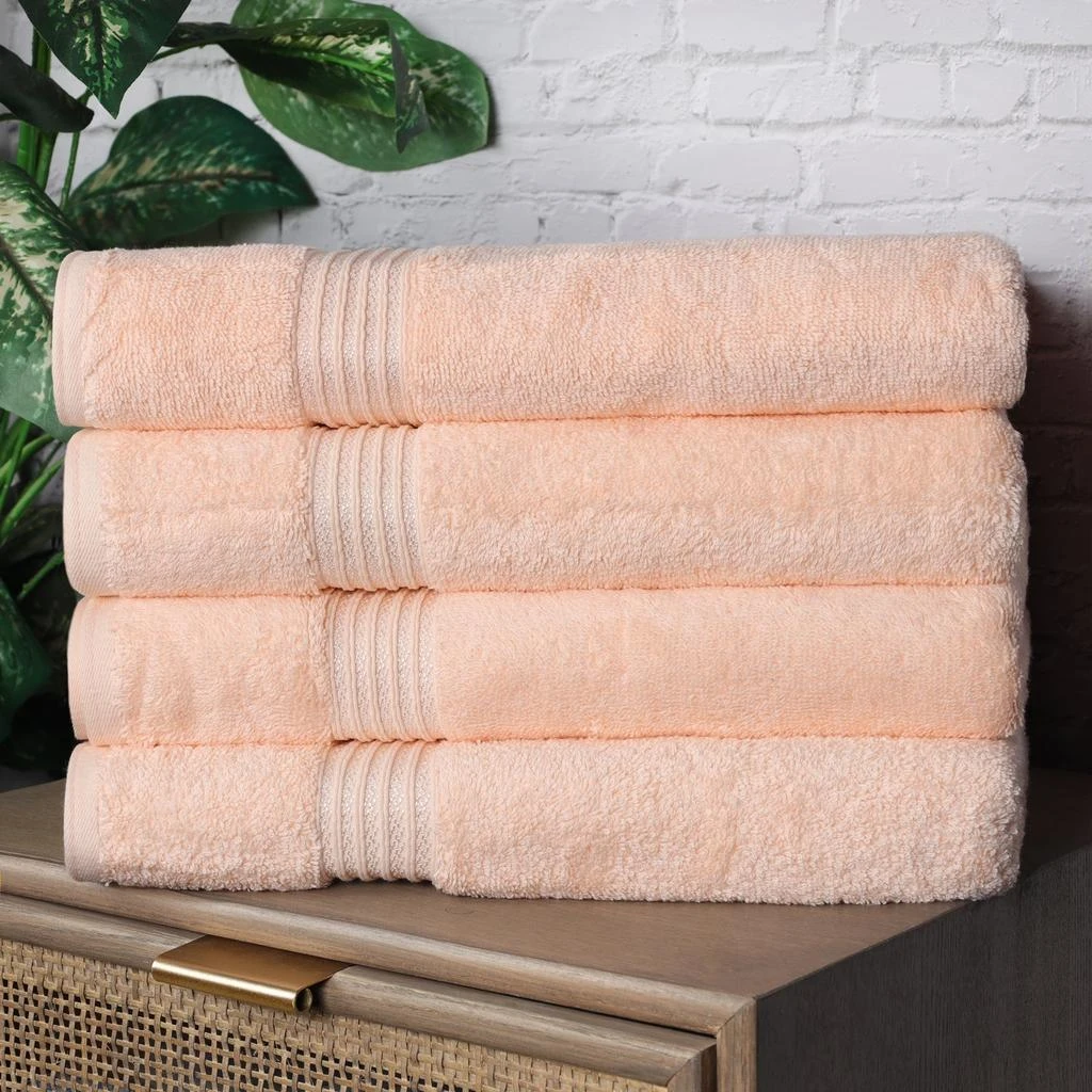 Classic Cotton Absorbent and Quick-Drying 4-Piece Bath Towel Set 商品