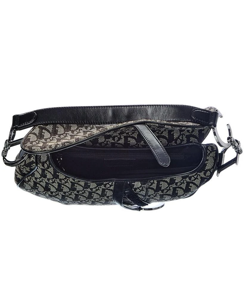 商品[二手商品] Dior|Dior Black Trotter Canvas Saddle Bag (Authentic Pre-Owned),价格¥19508,第2张图片详细描述