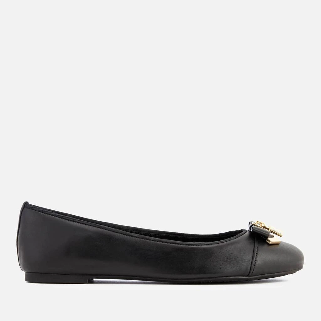 商品Michael Kors|MICHAEL Michael Kors Women's Alice Leather Ballet Flats - Black,价格¥1044,第1张图片