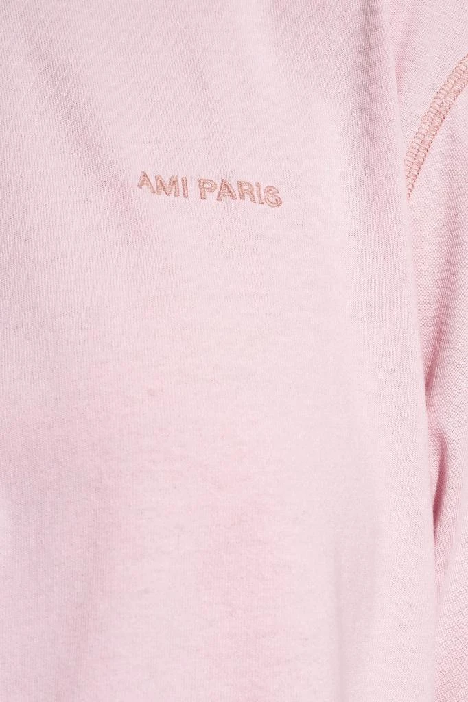 商品AMI|AMI Logo Embroidered Crewneck T-Shirt,价格¥863,第4张图片详细描述