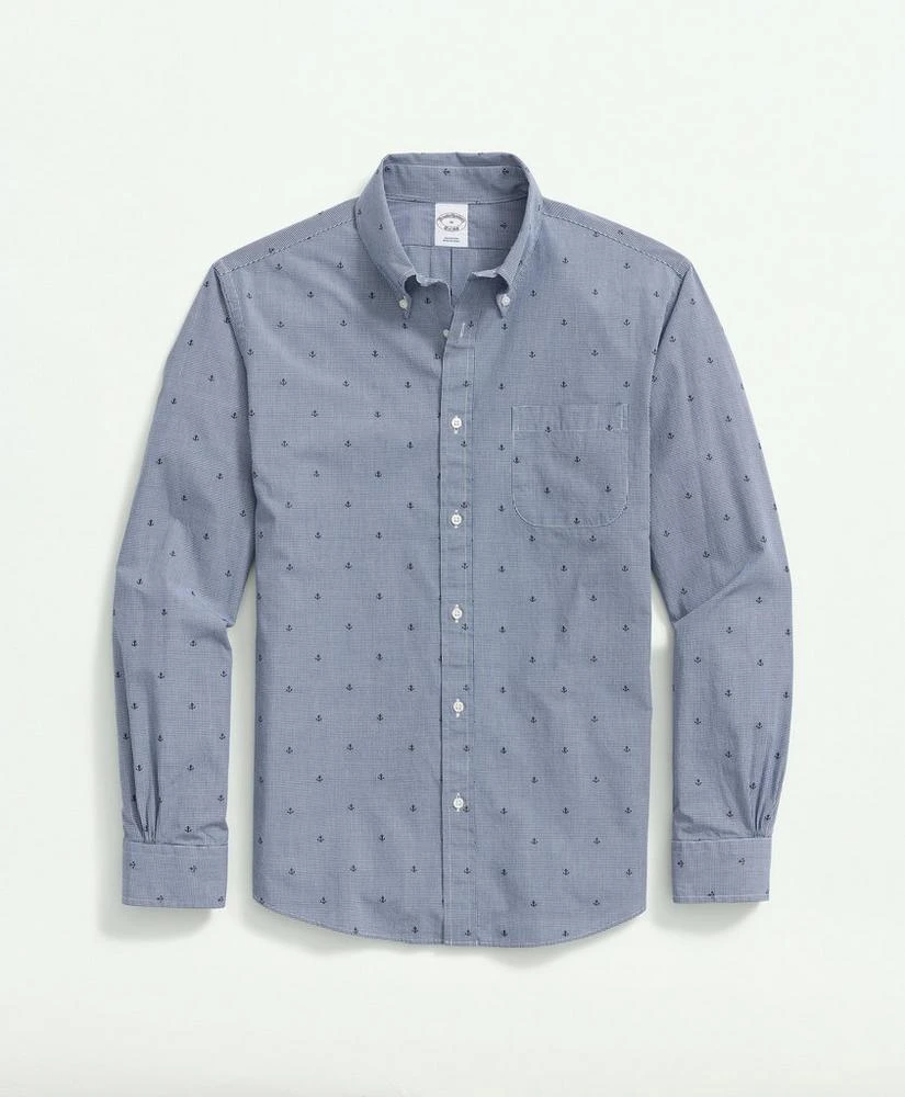 商品Brooks Brothers|Friday Shirt, Poplin Anchor Print,价格¥399,第1张图片