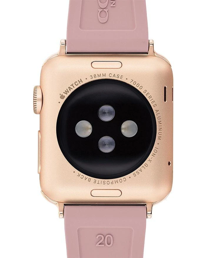 商品Coach|Apple Watch© Signature Rubber Strap, 38mm & 40mm,价格¥639,第3张图片详细描述