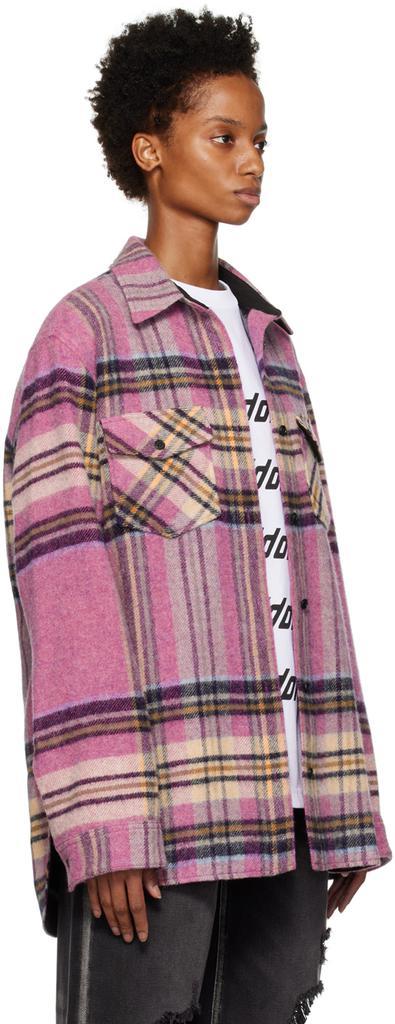 商品We11done|Pink Check Shirt,价格¥5267,第4张图片详细描述