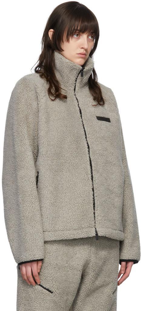 商品Essentials|Gray Polyester Jacket,价格¥597,第4张图片详细描述