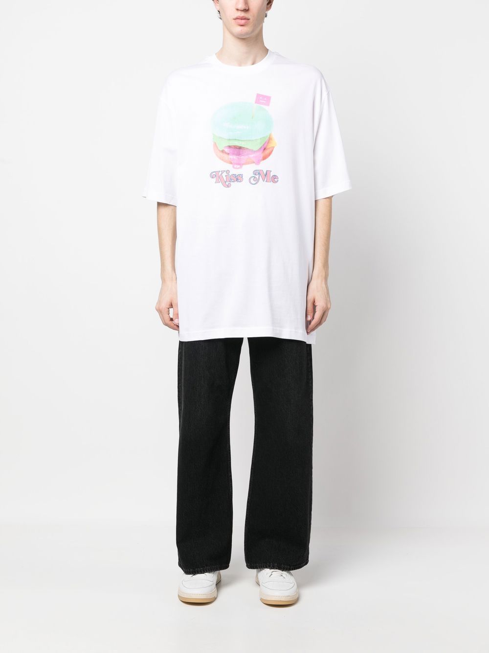 Acne Studios 女士POLO衫 CL0176D183 白色商品第2张图片规格展示