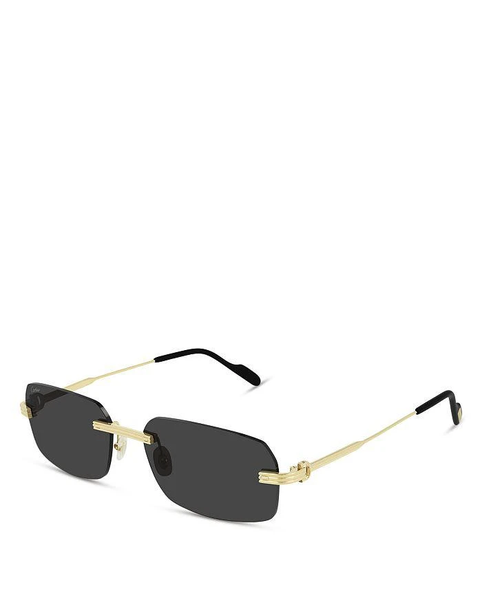 商品Cartier|Première de Cartier Rimless Rectangular Sunglasses, 58mm,价格¥9691,第1张图片