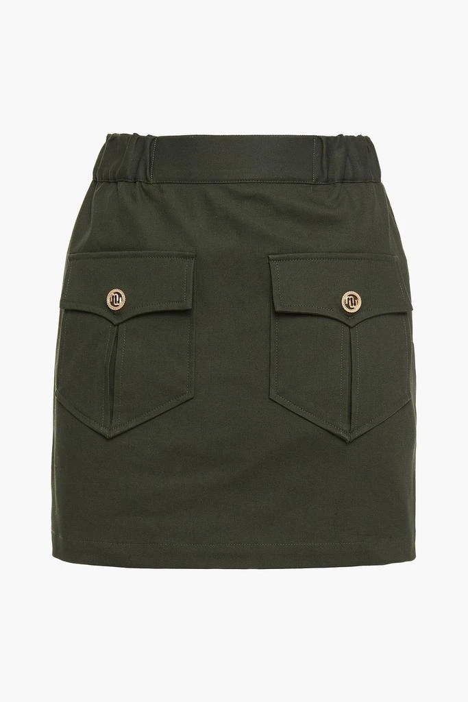 商品Maje|Jesna cotton-blend twill mini skirt,价格¥336,第3张图片详细描述