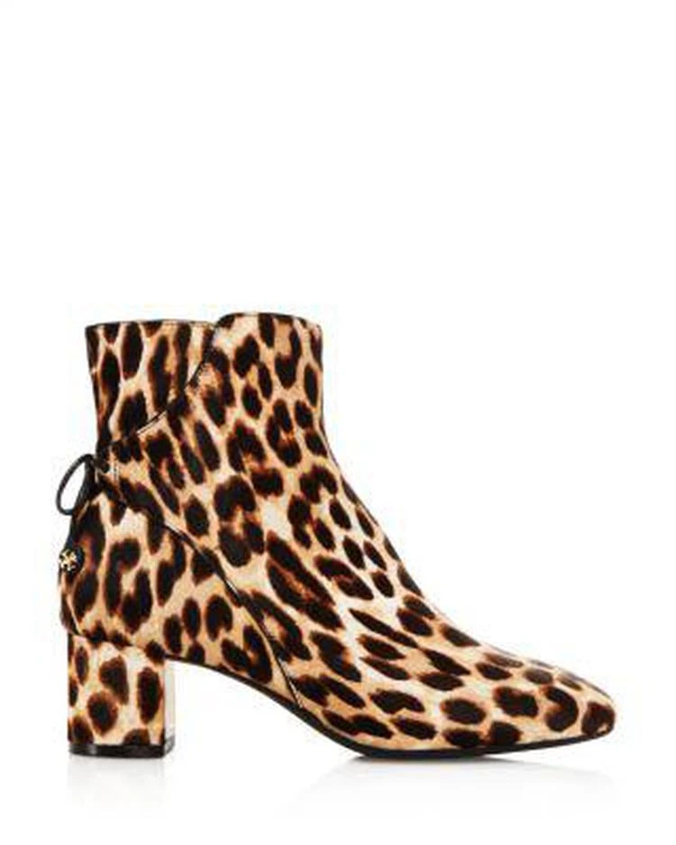 商品Tory Burch|Laila Leopard Print Calf Hair Booties,价格¥3352,第2张图片详细描述