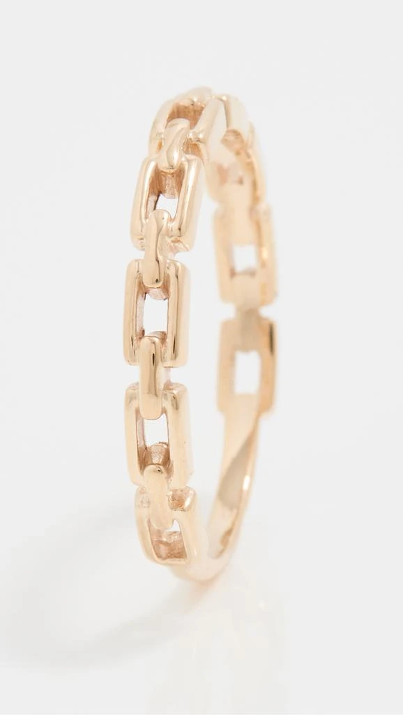 商品Zoe Chicco|Zoe Chicco 14k Gold Rectangle Link Ring,价格¥3502,第5张图片详细描述