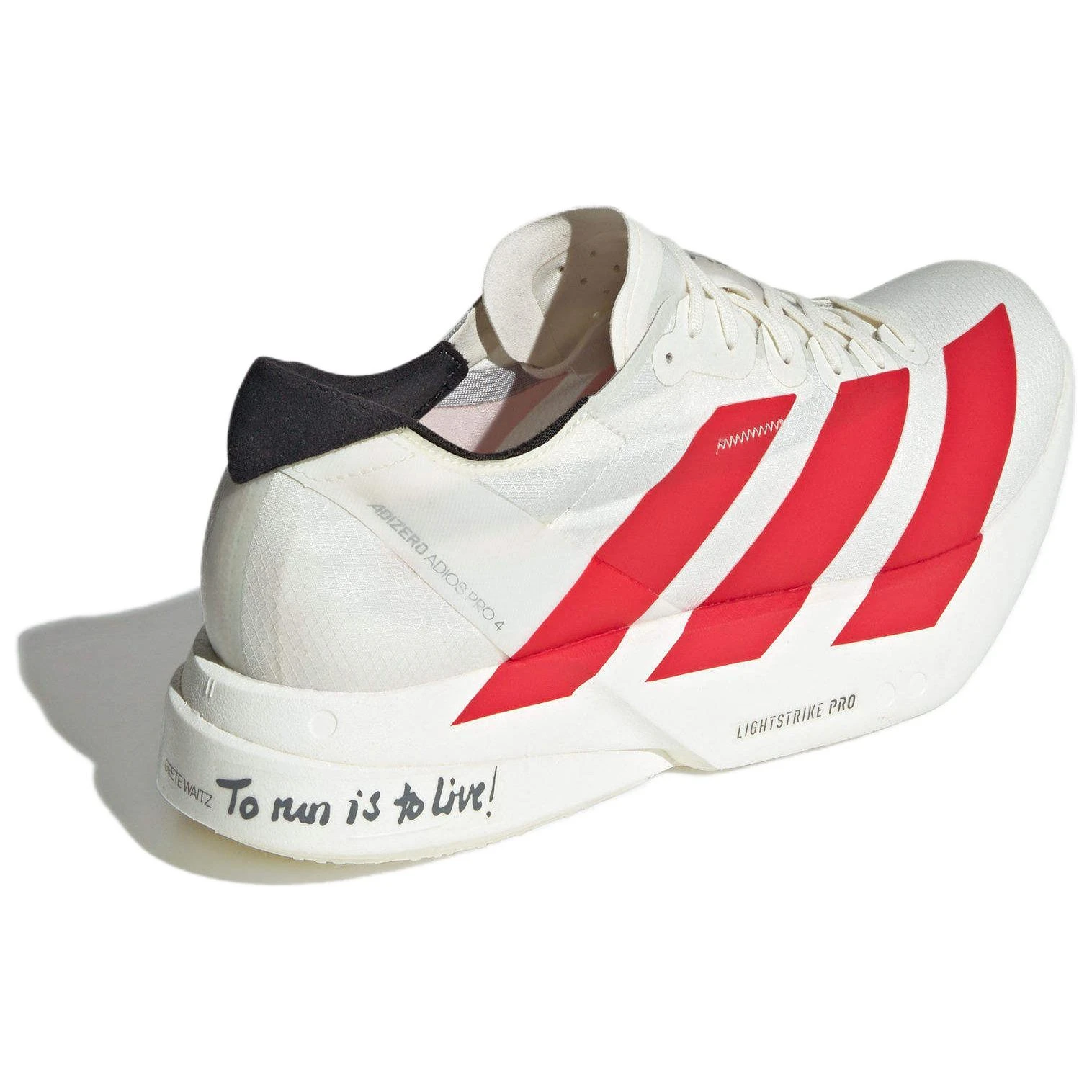 商品[国内直发] Adidas|adidas Adizero Adios Pro 4 舒适柔软减震耐磨 低帮 马拉松长跑跑步鞋 男款 白色,价格¥1401,第5张图片详细描述