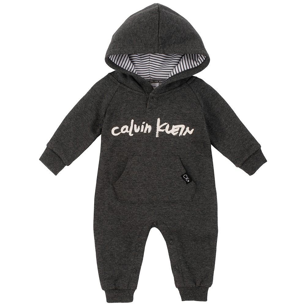 商品Calvin Klein|Baby Boys Logo Hoodie Coverall,价格¥251,第1张图片