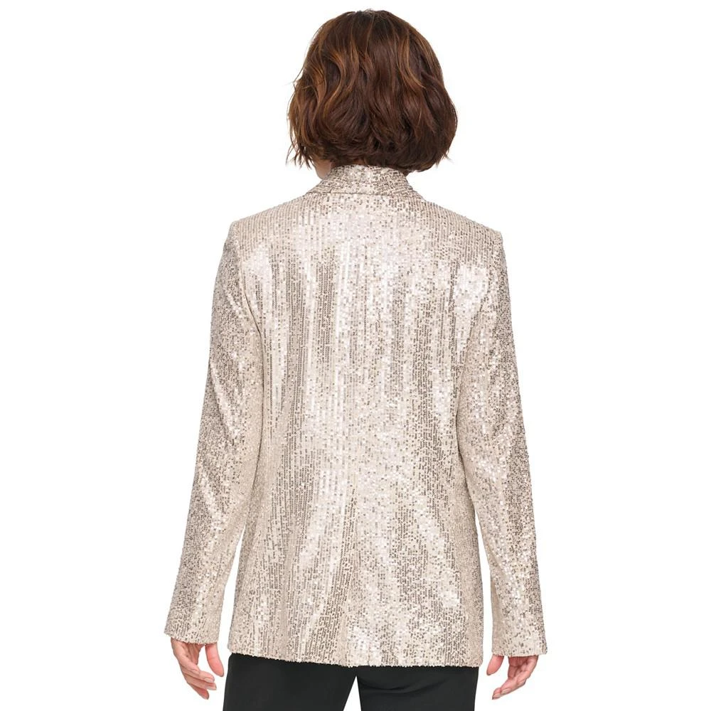 商品DKNY|Women's Sequin Open-Front Shawl-Collar Blazer,价格¥491,第2张图片详细描述