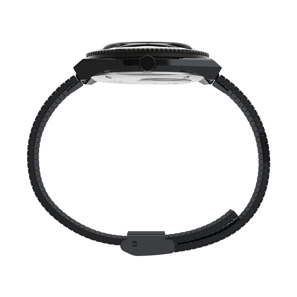 商品Timex|Men's Q Diver Inspired Black Stainless Steel Bracelet Watch 38mm,价格¥1458,第4张图片详细描述