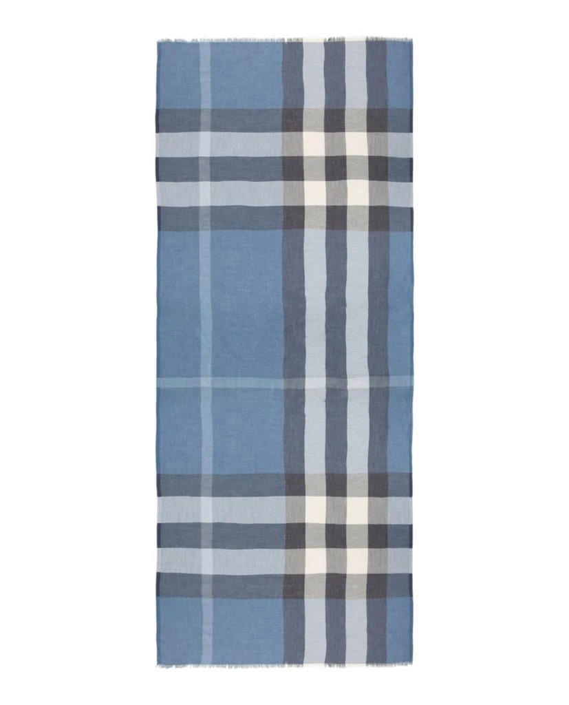 商品Burberry|Lightweight Check Silk Scarf,价格¥1685,第1张图片