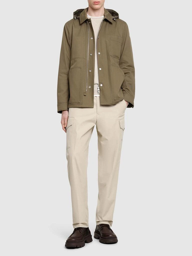 商品Moncler|Guerledan棉质衬衫式连帽夹克,价格¥14646,第2张图片详细描述