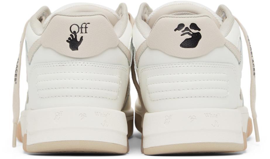 商品Off-White|White & Beige Out Of Office Sneakers,价格¥2973,第6张图片详细描述