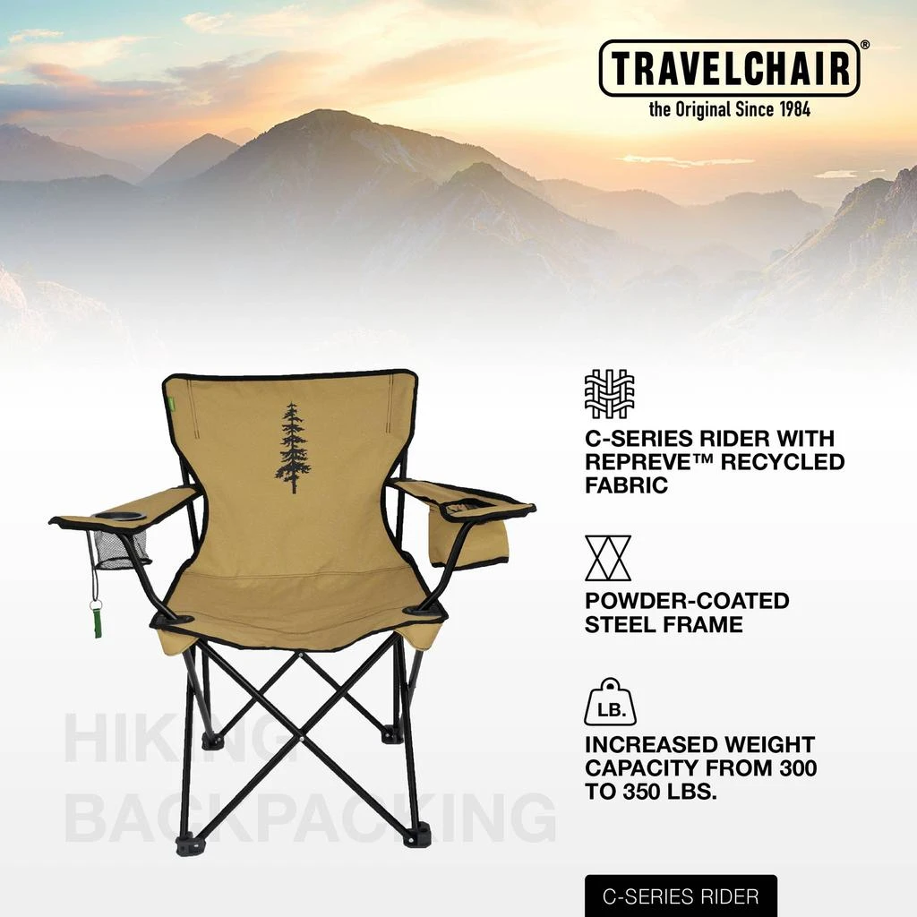 商品TravelChair|TravelChair C-Series Rider Chair with Repreve,价格¥742,第3张图片详细描述