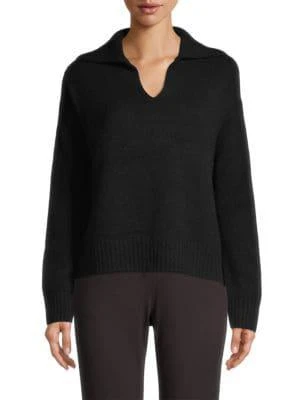 商品Tahari|Cashmere Split V-Neck Sweater,价格¥422,第1张图片