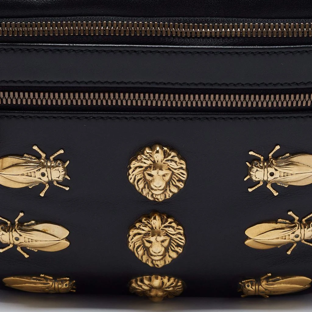 商品[二手商品] Gucci|Gucci Black Leather Animal Studs Leather Belt Bag,价格¥7074,第5张图片详细描述