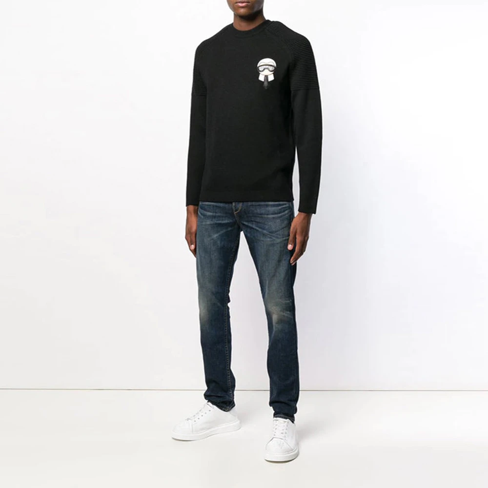 FENDI 黑色男士针织衫/毛衣 FAE525-A52W-F0RWK 商品