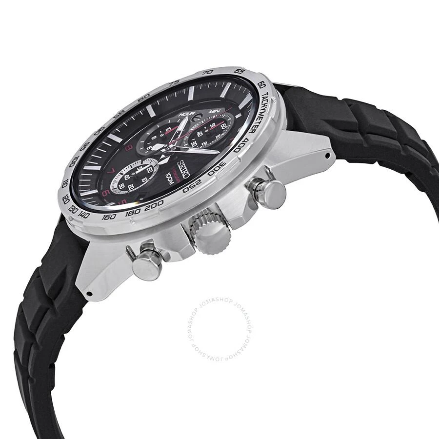 商品Seiko|Chronograph Black Dial Black Rubber Men's Watch SSB325P1,价格¥850,第2张图片详细描述