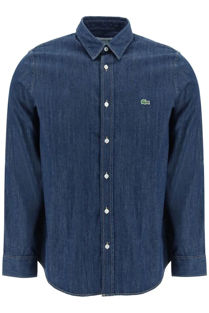 商品Lacoste|Regular Fit Shirt In Organic Cotton Denim,价格¥841,第1张图片