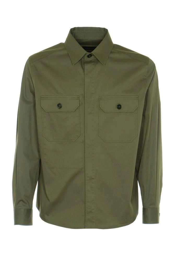 商品Zegna|Z Zegna Shirts Green,价格¥1543,第1张图片
