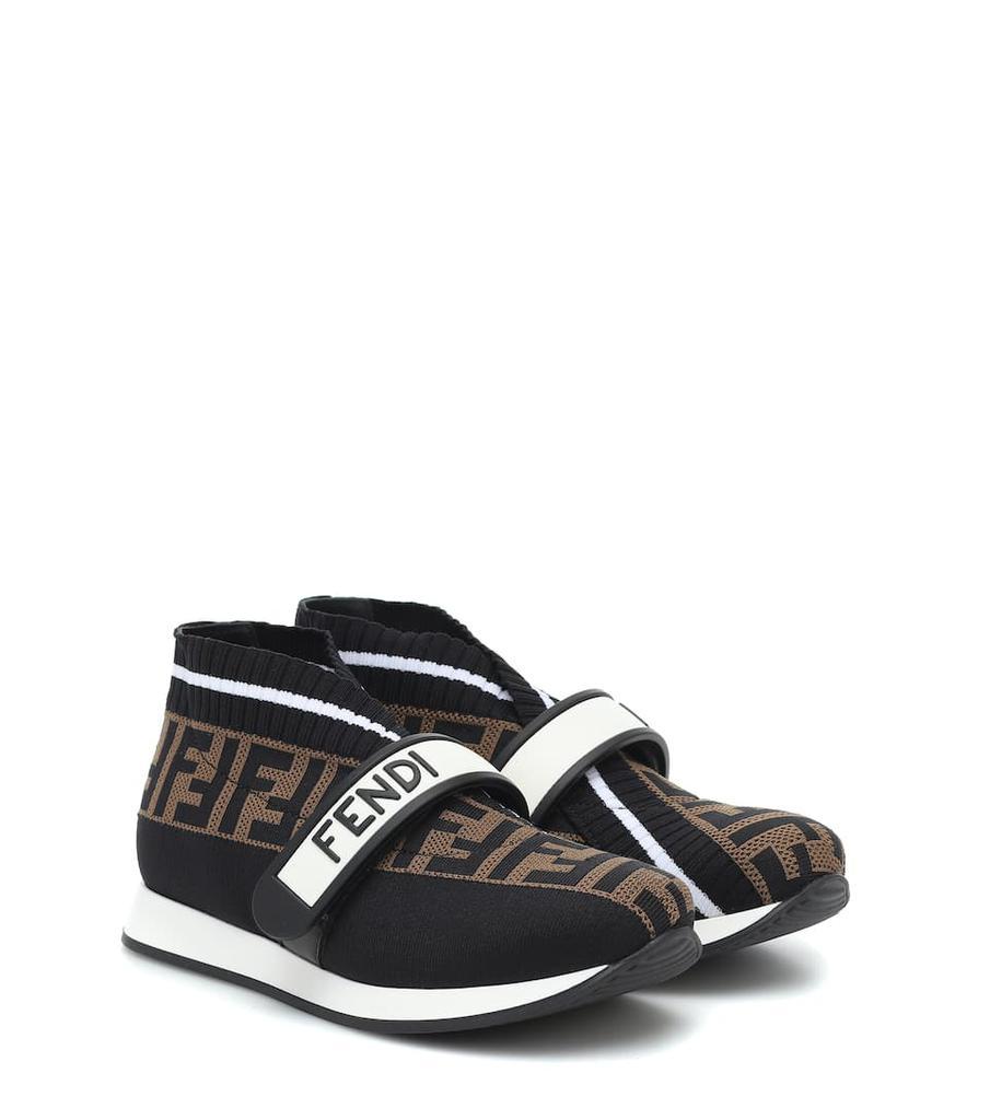 商品Fendi|FF jacquard sneakers,价格¥2832-¥3607,第1张图片