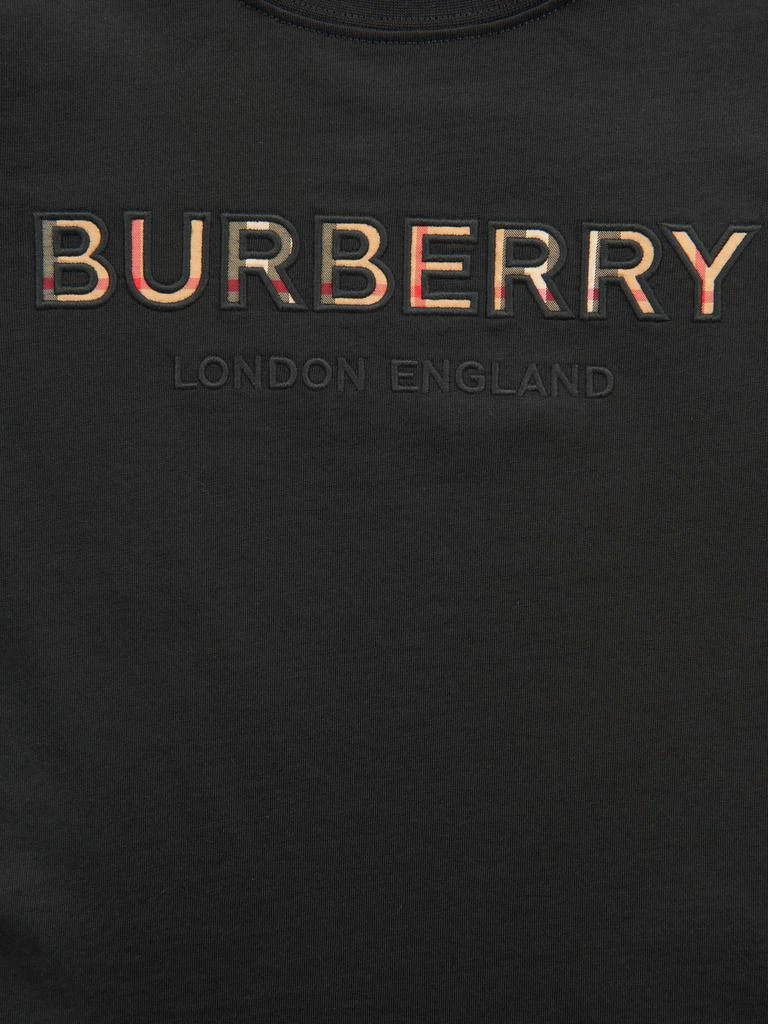 商品Burberry|Burberry Black Boys Cotton Logo Print T-Shirt,价格¥940,第3张图片详细描述