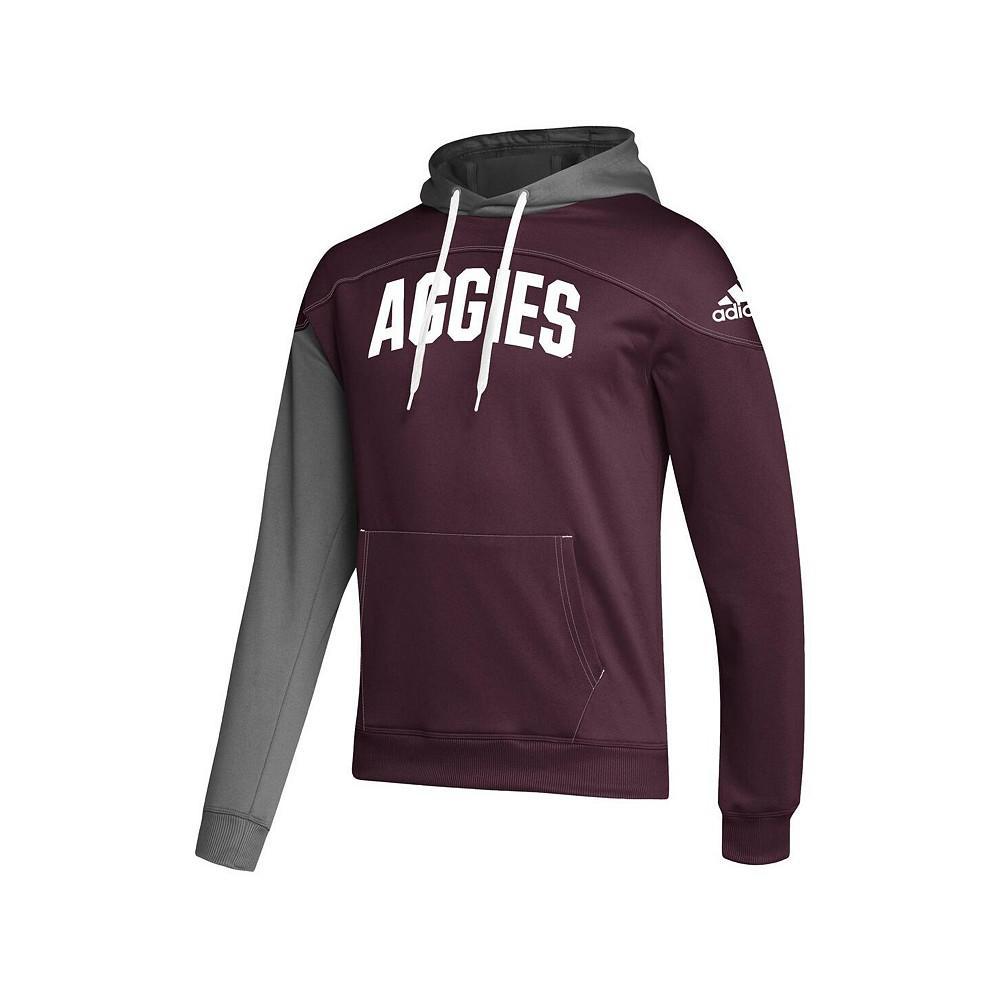 商品Adidas|Men's Maroon Texas A&M Aggies Block Stadium Pullover Hoodie,价格¥600,第2张图片详细描述