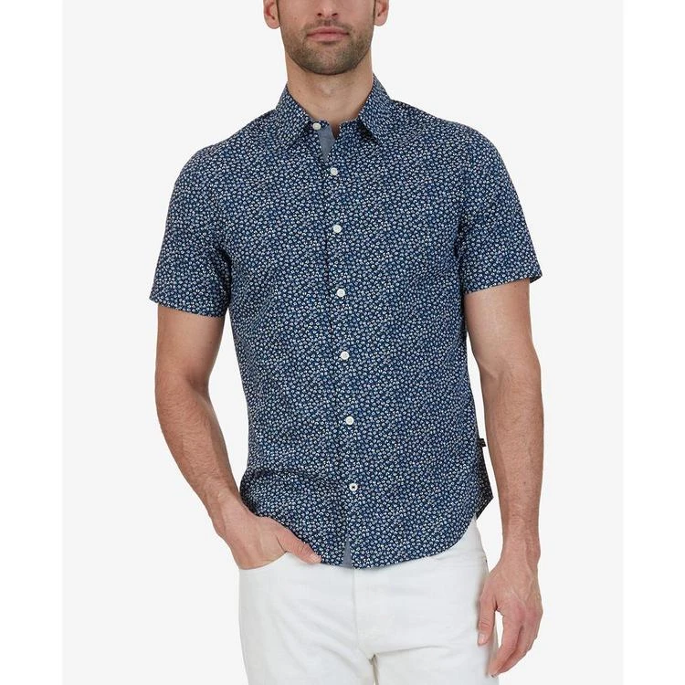 商品Nautica|Men's Classic-Fit Floral Short-Sleeve Shirt,价格¥262,第1张图片