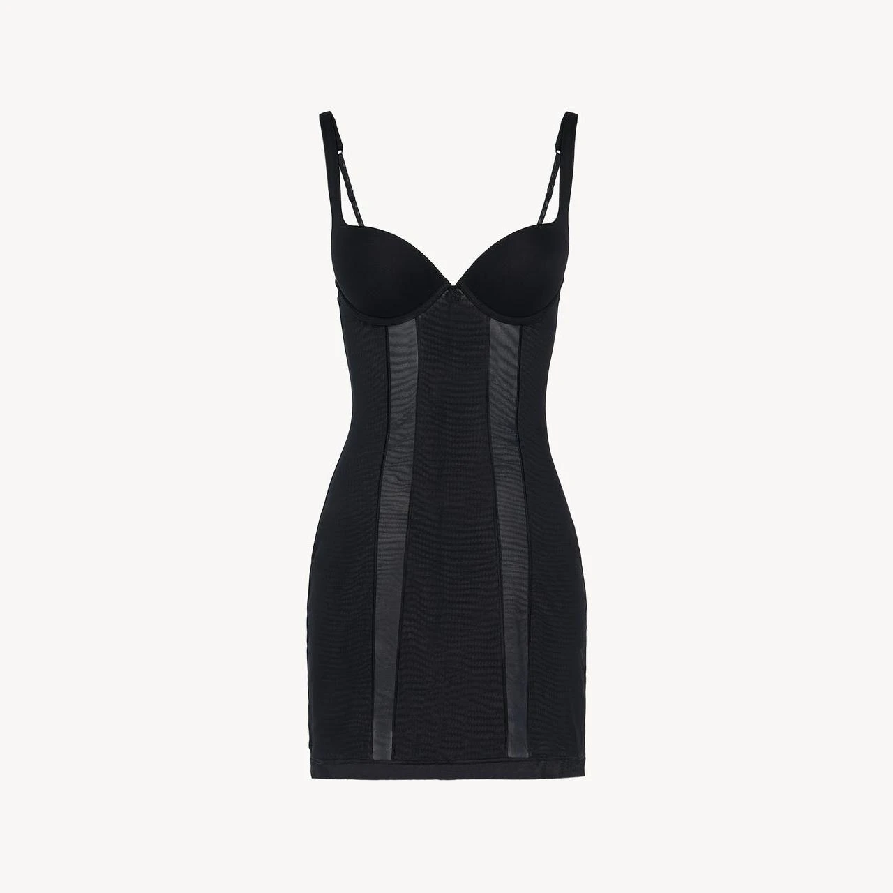 商品La Perla|包邮包税【预售7天发货】 LA PERLA 24春夏 女士 睡衣 Slipdress in tulle stretch nero CFILPD004317_NRB010,价格¥4073,第1张图片