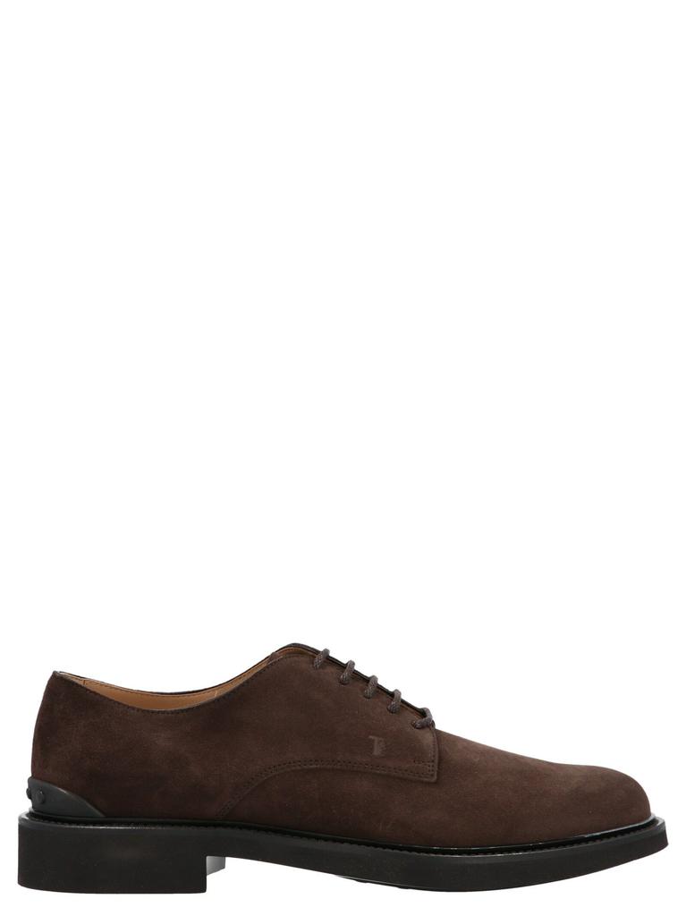 Tod'S Mens Brown Lace-Up Shoes商品第1张图片规格展示