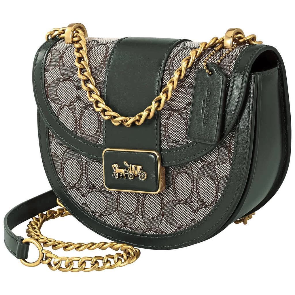 商品Coach|Coach Signature Textile Jacquard Alie Saddle Bag,价格¥1640,第1张图片