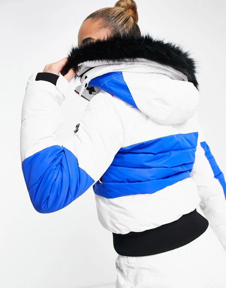 商品Surfanic|Surfanic Flore technical padded ski jacket in blue,价格¥542,第3张图片详细描述