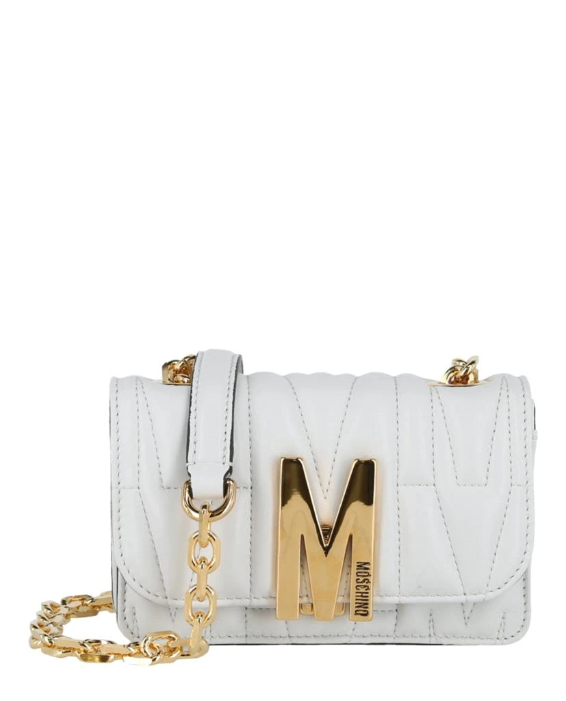 商品Moschino|Quilted M Leather Crossbody Bag,价格¥3000,第1张图片