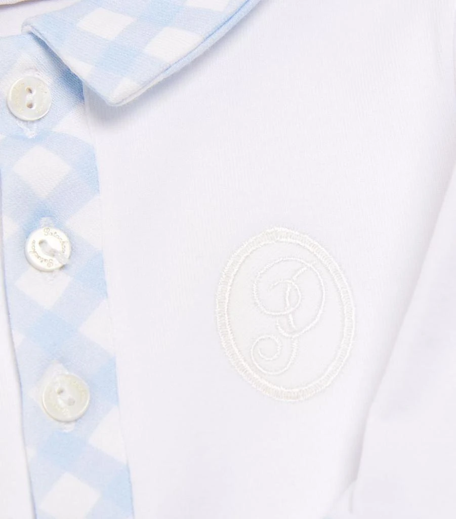 商品Patachou|Check-Detail Polo Shirt (3-24 Months),价格¥287,第3张图片详细描述