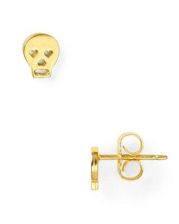 商品Dogeared|Little Things Mini Gold Skull Earrings 迷你骷髅耳钉,价格¥133,第1张图片