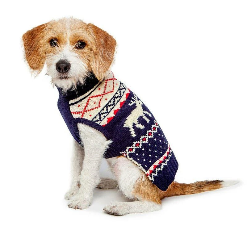 商品fabdog|Navy Fairisle Sweater,价格¥159,第2张图片详细描述