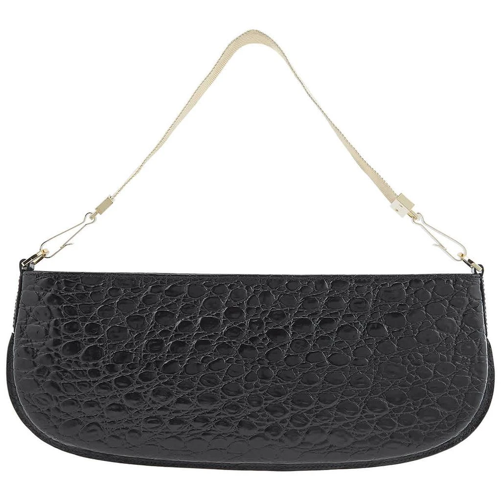 商品by FAR|Ladies Beverly Circul Crocodile-Effect Shoulder Bag - Black,价格¥1485,第2张图片详细描述