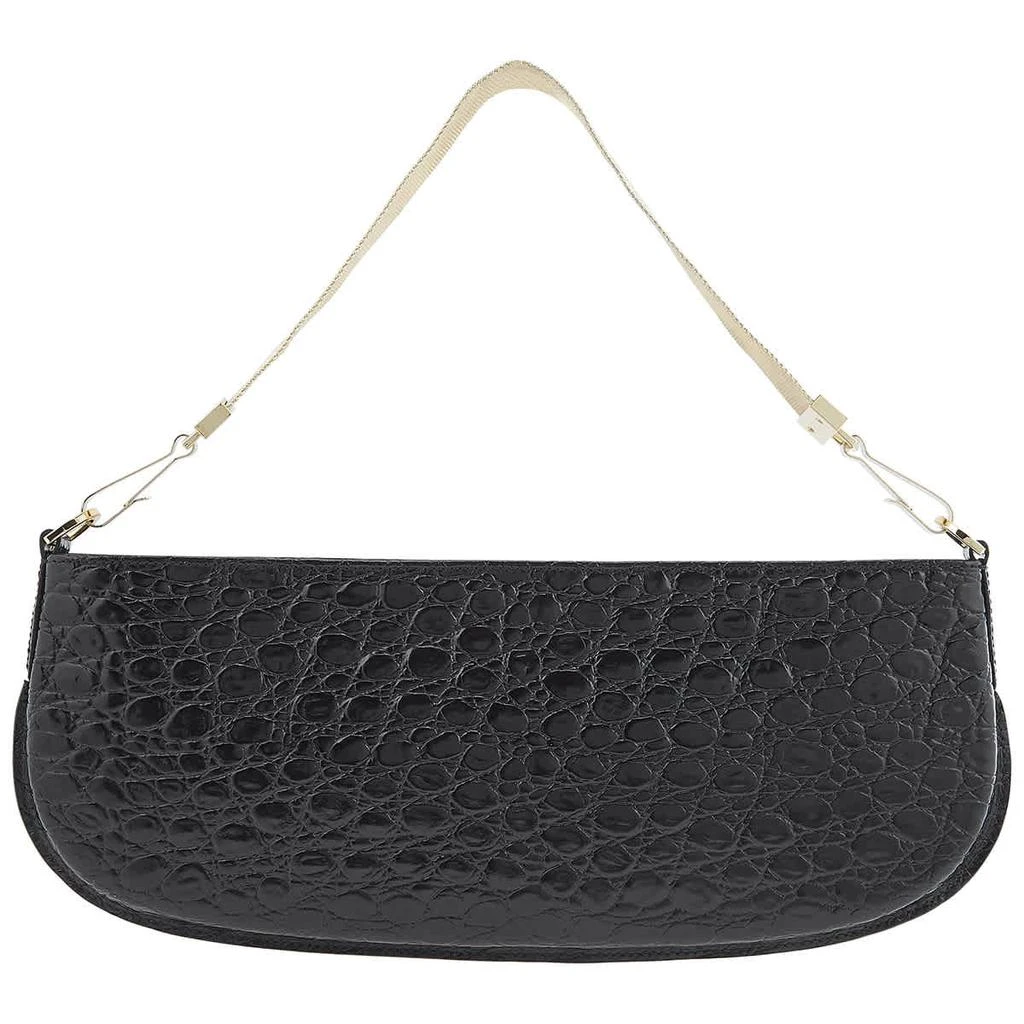 商品by FAR|Ladies Beverly Circul Crocodile-Effect Shoulder Bag - Black,价格¥1489,第2张图片详细描述