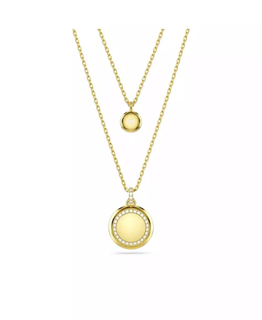 商品Swarovski|White, Rhodium Plated or Rose-Gold Tone or Gold-Tone Meteora Layered Pendant Necklace,价格¥1417,第4张图片详细描述