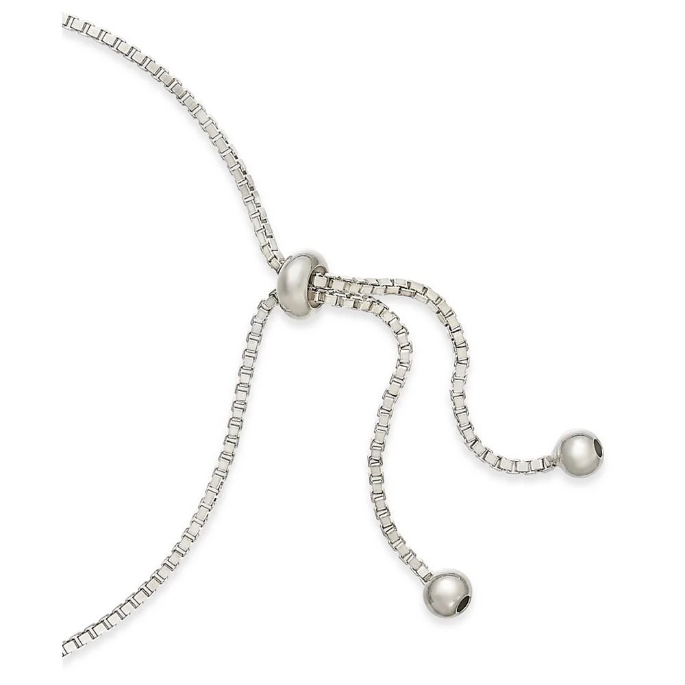 商品Macy's|Diamond Accent Rainbow PRIDE Bolo Bracelet in Sterling Silver,价格¥378,第5张图片详细描述